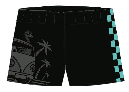 Road Trippin Footy Shorts With Zipper Pockets