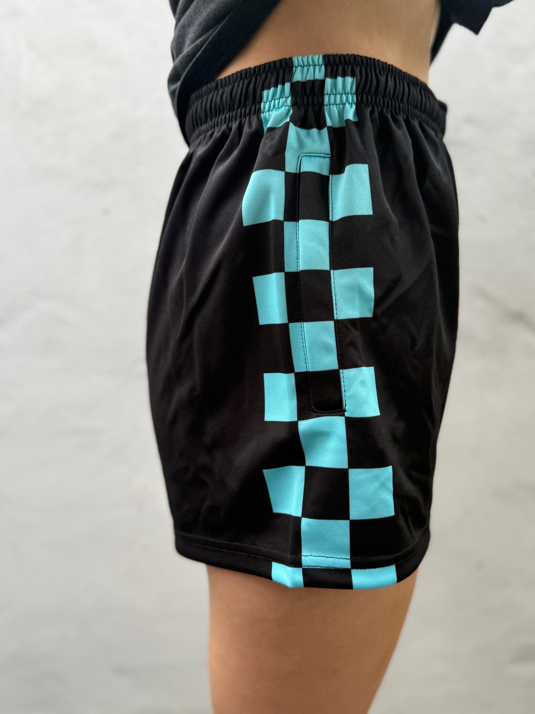 Road Trippin Footy Shorts With Zipper Pockets