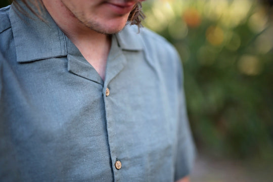 Linen Shirt Moss