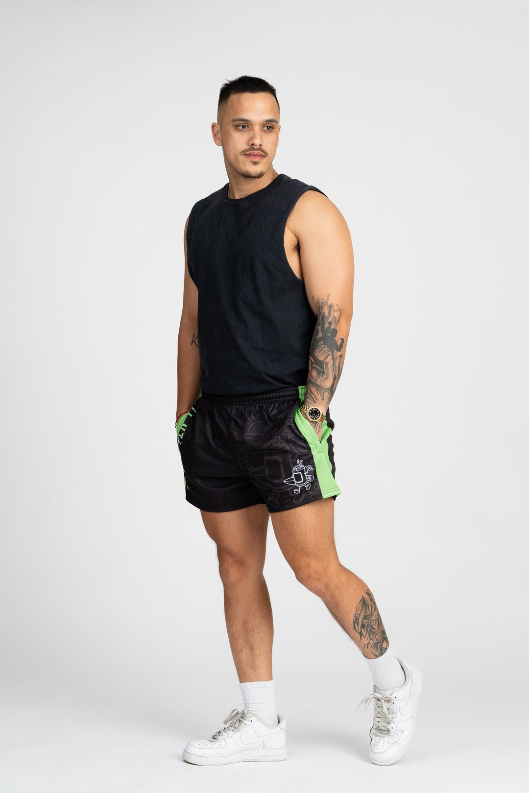 Good Day For A Beer Envy Footy Shorts With Zipper Pockets