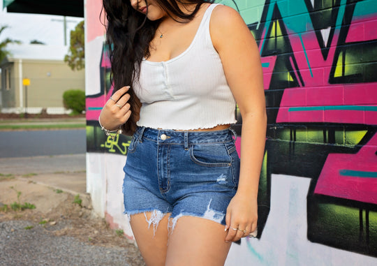 Womens short shorts denim